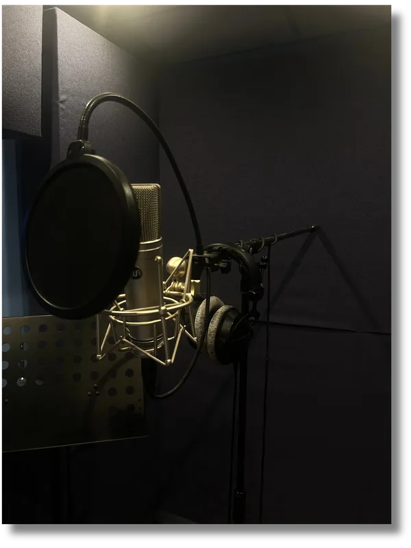 Tournage de contenu en studio podcast